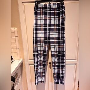 Olive Ave Size M Fleece Plaid Pajama Pants